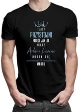 Koszulkowy Tacy Przystojni Faceci Jak Ja Oraz Adam Levine Rodzą Się W Marcu - Męska Koszulka Z Nadrukiem