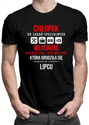 Koszulkowy Chłopak Do Zadań Specjalnych - Lipiec Męska Koszulka Z Nadrukiem