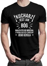 Koszulkowy Kucharz Jest Jak Bóg - Męska Koszulka Z Nadrukiem