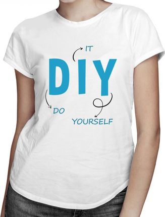 Koszulkowy Do It Yourself - Damska Koszulka Z Nadrukiem