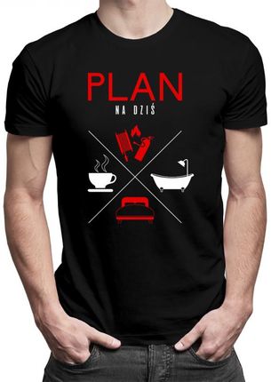 Koszulkowy Plan Na Dziś - Strażak Męska Koszulka Z Nadrukiem