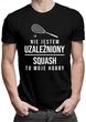 Nie jestem uzależniony, squash to moje hobby - męska koszulka z nadrukiem