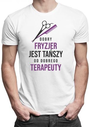 Koszulkowy Dobry Fryzjer - Męska Koszulka Z Nadrukiem