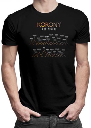Koszulkowy Korony Gór Polski V2 - Męska Koszulka Z Nadrukiem