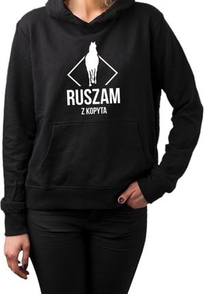Koszulkowy Ruszam Z Kopyta - Damska Bluza Nadrukiem