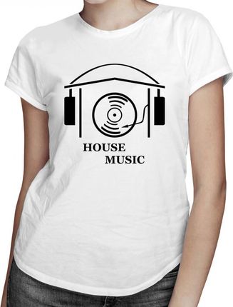 Koszulkowy House Music - Damska Koszulka Z Nadrukiem