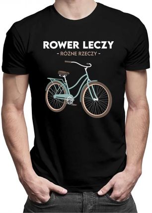 Koszulkowy Rower Leczy Różne Rzeczy - Męska Koszulka Z Nadrukiem