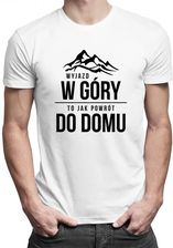 Koszulkowy Wyjazd W Góry, To Jak Powrót Do Domu (Wersja 2) - Męska Koszulka Z Nadrukiem