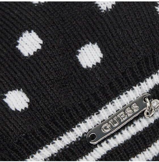Says 様 トキドキ 4点セット Guess Zestaw Szalik i Czapka J1BZ09 Z2QP0 Czarny - Ceny i