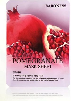 BARONESS Pomegranate Mask Sheet maseczka do twarzy z granatem