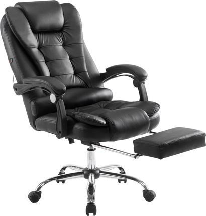 Asl Krzesło Biurowe Biurowy Fotel Obrotowy Ecoskóra. Model Sl-11 Czarny