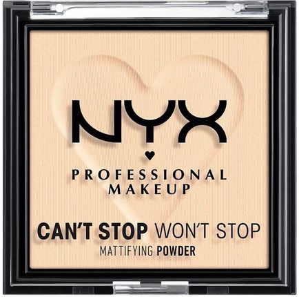 NYX Professional Makeup Can't Stop Won't Stop Puder kompaktowy Fair 6 g