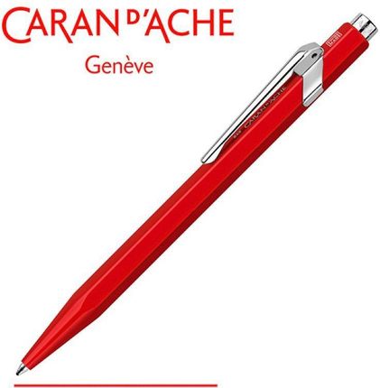 Caran D'Ache Długopis 849 Classic Line M Czerwony Z Czerwonym Wkładem