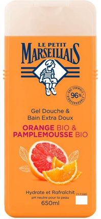 Le Petit Marseillais Żel Pod Prysznic Bio Grejpfrut I Pomarańcza 650ml