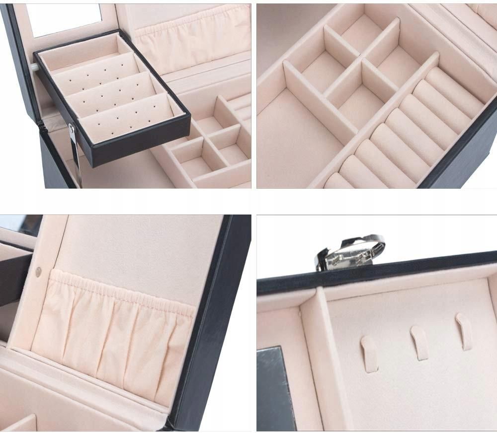 Korbi Szkatułka Pudełko Organizer Na Biżuterię Etui C5 - zdjęcie 4 Korbi Szkatułka Pudełko Organizer Na Biżuterię Etui C5