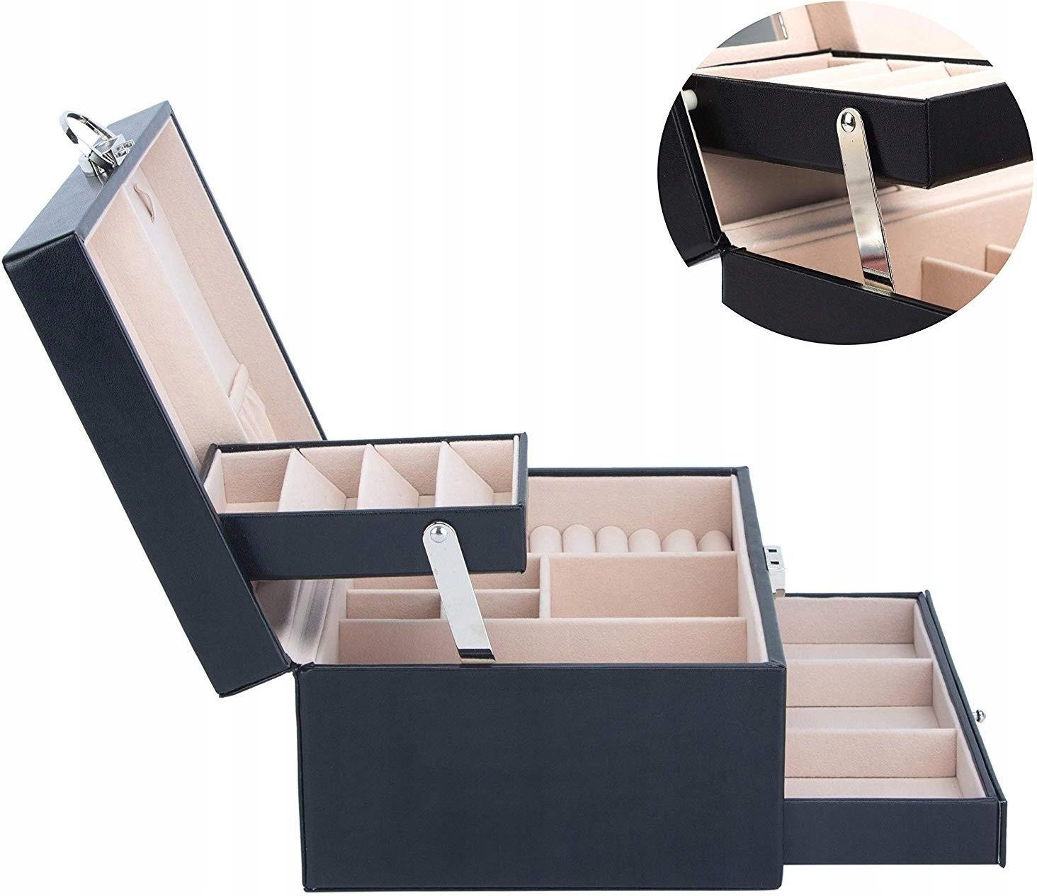 Korbi Szkatułka Pudełko Organizer Na Biżuterię Etui C5 - zdjęcie 6 Korbi Szkatułka Pudełko Organizer Na Biżuterię Etui C5
