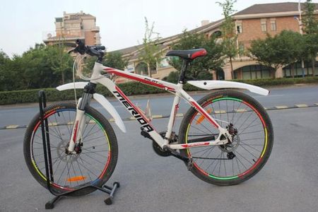 Korbi Błotniki Rowerowe Wachlarze Led 26 27 28 29 Biały - zdjęcie 4