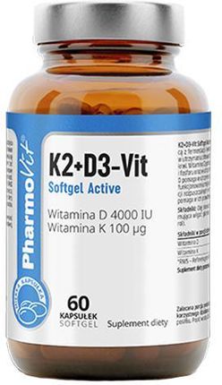 Pharmovit K2+D3 Vit Softgel Active, 60 Kaps