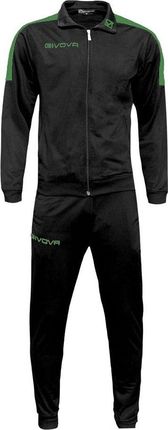 Givova Dres Treningowy Bluza + Spodnie Tuta Revolution Czarno Zielony Tr033 1013 Xs