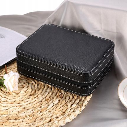 Korbi Etui Podróżne Na 4 Zegarki Czarne Organizer C10 - zdjęcie 5
