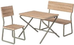 Zdjęcie Zestaw Mebli Garden Set Table With Chair And Bench Akcesoria Dla Lalek Maileg - Toruń