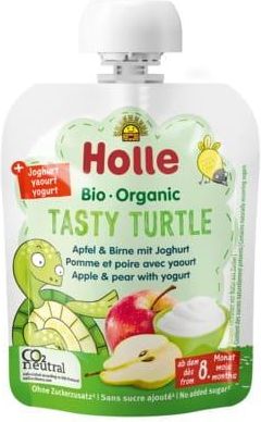Holle Bio mus owocowy z jogurtem Smaczny żółwik 8m+ 85g