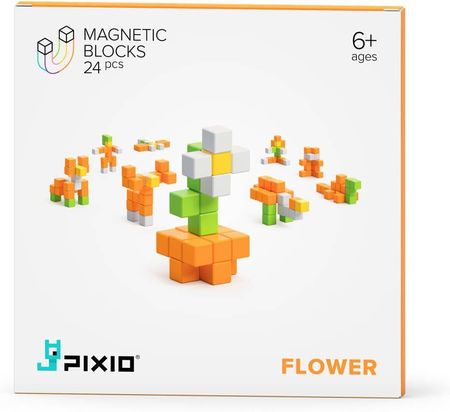 Pixio Klocki Magnetyczne 24 Flower Story Series
