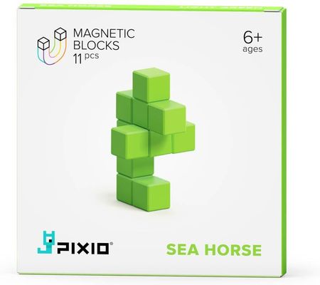 Pixio Klocki Magnetyczne Light Green Sea Horse 11 Color Series