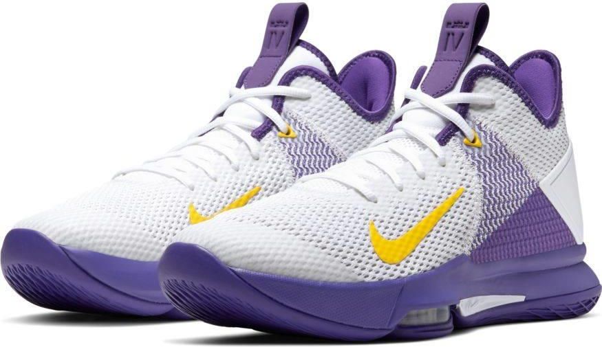 Nike Lebron Witness Iv White/Voltage Purple Bv7427 100