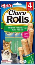 Inaba Cat Churu Rolls Kurczak z Tuńczykiem 4x10g