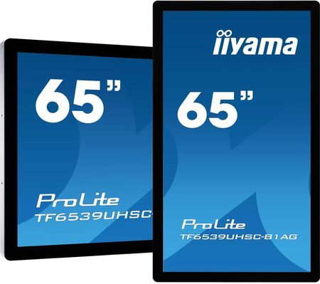 Iiyama Monitor wielkoformatowy 65 cali TF6539UHSC-B1AG IPS,24/7,4K,IP54,500cd,7H,POJ.50p,LAN
