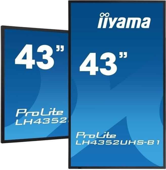 IIYAMA Monitor wielkoformatowy 42.5 cala LH4352UHS-B1 4K,24/7,SDM,IPS,ANDROID,500cd,DaisyChain - zdjęcie 2 IIYAMA Monitor wielkoformatowy 42.5 cala LH4352UHS-B1 4K,24/7,SDM,IPS,ANDROID,500cd,DaisyChain