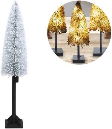 Vilde Choinka Świecąca Sztuczna Śnieżona Drzewko Świąteczne Z Lampkami Oświetlenie 25 Led 120 Cm 10924