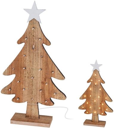 Vilde Choinka Świąteczna Led Drewniana Podświetlana Dekoracyjna Ozdobna Święta Boże Narodzenie 48 Cm 41648