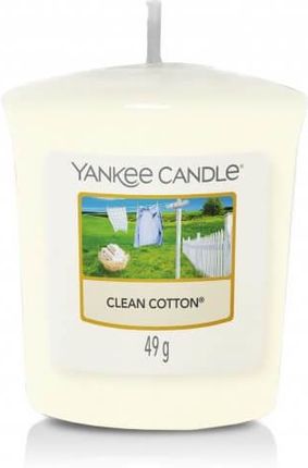 Yankee Candle Mała Świeca Zapachowa Clean Cotton Świeża Bawełna 49G 26751