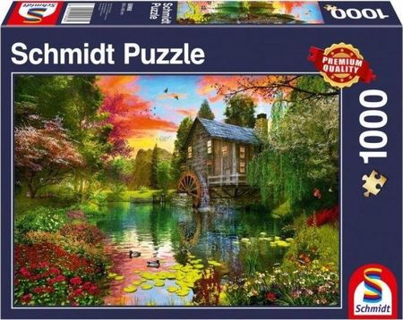 Schmidts Puzzle 1000 Elementów Młyn Wodny