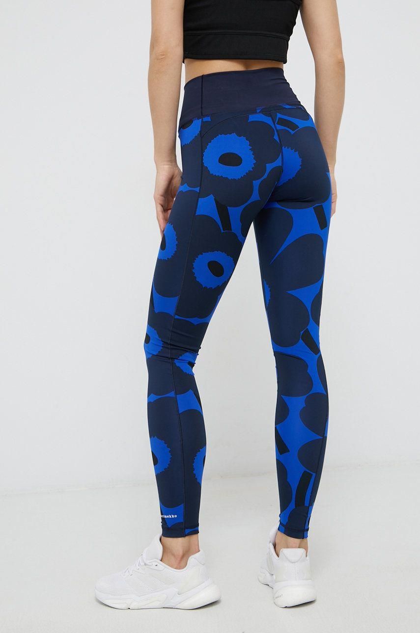 adidas Performance legginsy treningowe Marimekko Optime kolor czarny  wzorzyste