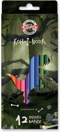 Koh-I-Noor Kredki 12 Kolorów Dino 3592