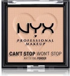 NYX Professional Makeup Can’t Stop Won’t Stop Mattifying Powder kompaktowy puder 04 Medium 6 g