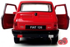 Zdjęcie Samochód Welly Fiat 126P Maluch 1:21 Prl Czerwony - Jeziorany