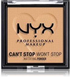 NYX Professional Makeup Can’t Stop Won’t Stop Mattifying Powder Golden puder matujący 05 Golden 6 g