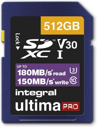 Integral Professional High Speed SDXC 512GB V30UHS-I