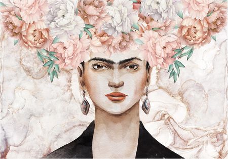 Wallarena Fototapeta Kwiaty 3D Frida Kahlo Kobieta 312x219