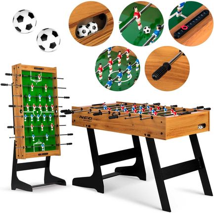 Neo-Sport Stół do gry w piłkarzyki 121x61x80cm NS-803 drewniana (180301)