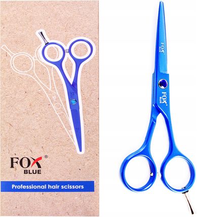 Fox Niebieskie Nożyczki Fryzjerskie Do Włosów