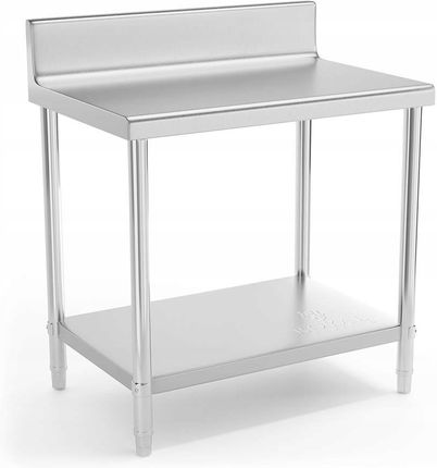 Royal Catering Stół Roboczy Stal Nierdzewna Z Rantem 11Cm 90X60Cm - zdjęcie 2