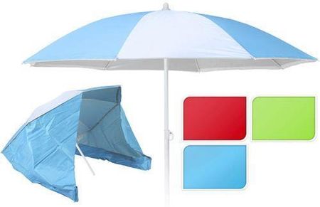 Vidaxl Parasol Plażowy Z Bocznymi Ścianami 150cm Czerwony