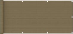 Zdjęcie Parawan Balkonowy, Kolor Taupe, 75X600cm Hdpe - Biskupiec