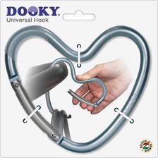Dooky Hak Zaczep Do Wózka Serce Matt Blue