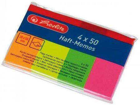 Herlitz Karteczki Indeksujące Sp 4X50K Neon,